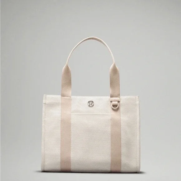 🆕 Lululemon Two Toned Canvas Tote Bag Large 10L - Picture 7 of 7